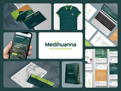 Medihuanna — Brand Identity branding cannabis clean doctor education green leaf logo marihuana nature startup weed