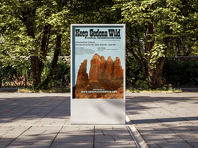 Sedona Nature Walk Poster design graphic design poster typography