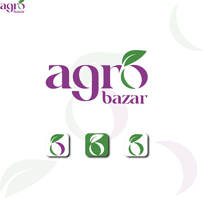 'Agro Bazar' Organic Logo Design. bazar branding business clean logo design designer food logo fresh logo graphic design graphic designer logo logo design o lettermark logo o logo organic logo saif2314 shadhin digital top logo typography logo vector viral logo