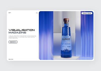 Visualisation Magazine 3d branding logo product design ui web design