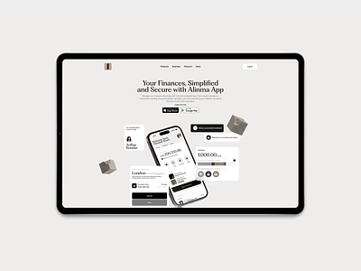 Alinma Bank — Web Design & UX/UI. Alinma App Page. animation bank clean design finance fintech landing page minimal motion design ui ux web web design website