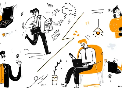 doodle illustration package 2d illustration artist brand art brand illustrtaion branding character design design doodle fantasy art flat illustration illustration illustrator line art line arts ui vector webdesign