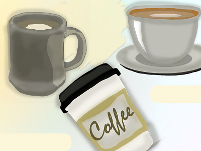 Coffee Anyone? branding coffee design digital food graphic design icons illustrations marketing products