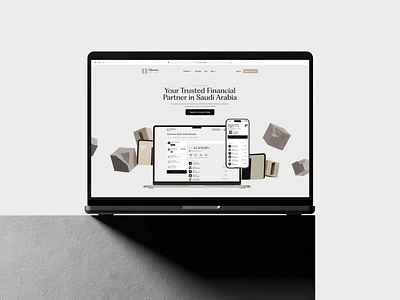 Alinma Bank — Web Design & Animation. Alinma App Page. animation bank clean design finance fintech landing minimal motion design motion graphics ui ux web design website