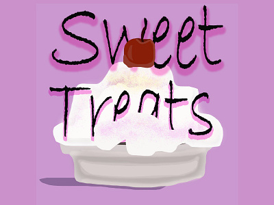 Sweet Desserts branding digital graphic design illustrations