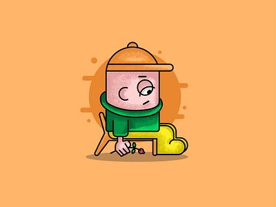 walk alone character art artwork cartoon character colors design drawing dribbbleillustration dribbbleinspiration effect graphic design illustration illustrator inspiration japan mascot sad t shirt usa vector