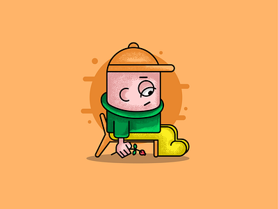 walk alone character art artwork cartoon character colors design drawing dribbbleillustration dribbbleinspiration effect graphic design illustration illustrator inspiration japan mascot sad t shirt usa vector