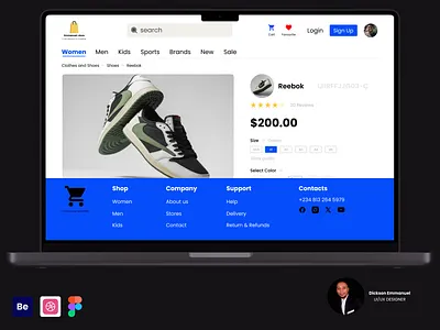 ONLINE STORE WEBSITE(E-COMMERCE) design e commerce online store product design ui uiux ux design website design