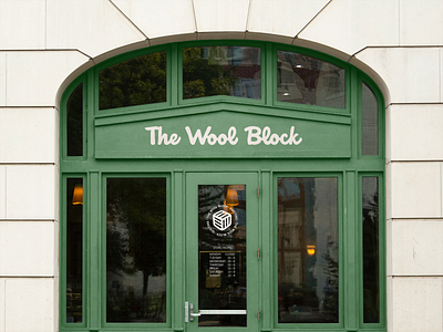 The Wool Block Storefront branding design graphic design illustration logo typography