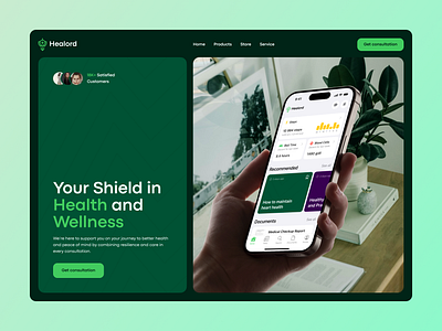 Healord - Healthcare Landing Page consultion design doctor health healthcare homepage hospital landing medical medical care patient selfcare web web design website wellness