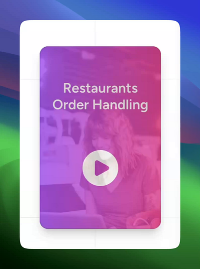 AI Phone Answering Service for Restaurants animation ui