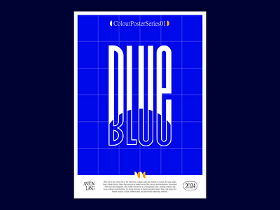 colour poster design blue colour design graphic design grid minimal poster print text type typography visual identity