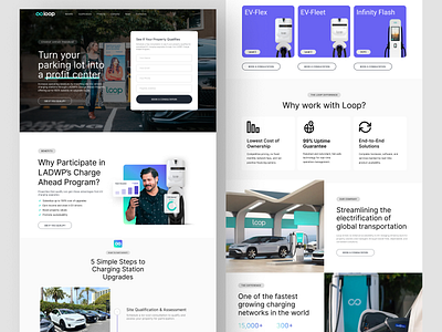 Landing Page Design For Loop Company At Webflow UI/UX dribbbleshots