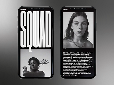 Squad - App Design agency brand branding communication content design desktop identity journal mobile app music network networking product design social media social media mobile app social network social network apps social platform ui