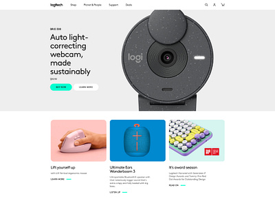 Logitech.com redesign graphic design logitech logitech website product design ux web design