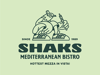 Shaks Merch albatross bar branding bird for sale gull lock up lockup mascot mediterranean merch merchandise design mezza middle eastern restaurant branding seagull street food t shirt design tshirt