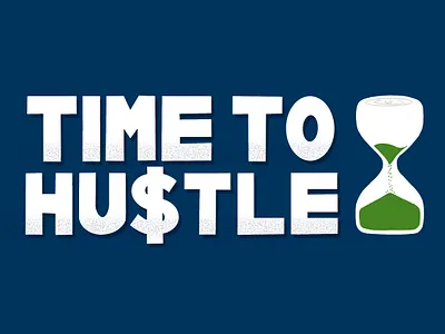 Time To Hustle design handlettering illustration procreate typography