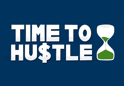 Time To Hustle design handlettering illustration procreate typography