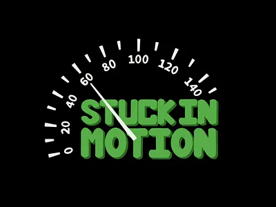 Stuck In Motion design graphic design handlettering illustration procreate typography