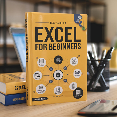 "Excel for beginners" Book cover Design. amreading bookaddict bookaesthetic bookcoverart bookcoverdesign bookdesigner bookish bookphotography bookrecommendations booksofinstagram bookstagram coverlove coverlover coverreveal currentlyreading indieauthors instabooks readingcommunity selfpublished