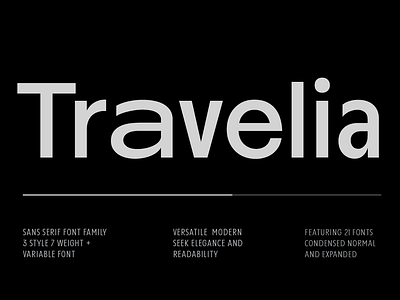 Travelia Sans Serif Font Family typographylovers