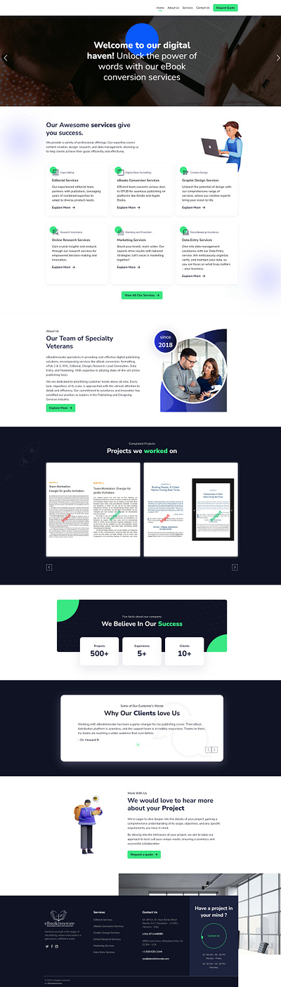 eBook Innovate branding digital publishing company ui web web design