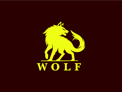 Wolf Logo animal branding dangers design graphic design hunter logo minimal logo typography ui ux vector wild wilderness wolf wolf for sale wolf logo wolves