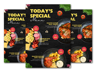 Modern Food Flyer. menu. Brochure. attractive design brochure coocking creative design eye catchy design flyer food flyer food menu modern poster restaurant