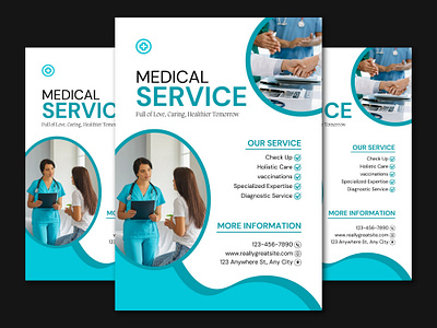 Moder medical flyer. Medical poster. Brochure. attractive design brochure creative medical flyer eye catchy design flyer inspiration graphic design medical flyer medical service modern medical poster