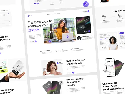 Franco Landing Page! 3d animation branding efinance financas google finance google stock graphic design logo money motion graphics oneline payment payment payment getway stock market ui yahoo finance