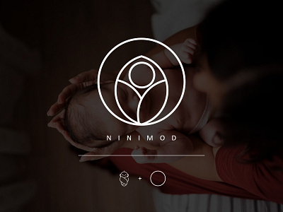 Logo Design for Ninimod Brand babies baby brand fashion feminine kids kids brand logo logo design tender