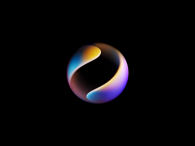 AI Idle state visual design by Milkinside 3d ai animation branding c4d calm huawei idle ingyang light motion reaction reflection simple soft sphere ui wave