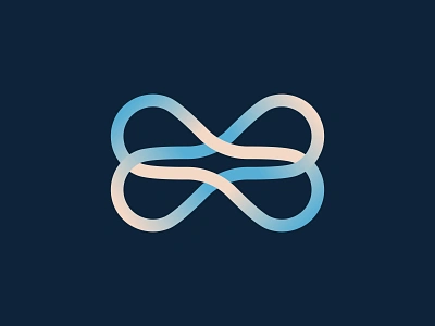 Infinity Loop Logo Icon blcokchain brand mark branding crypto gradient graphic design inifinity logo logo design logo mark loop minimal modern nft simple startup technology