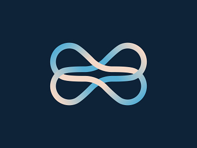 Infinity Loop Logo Icon blcokchain brand mark branding crypto gradient graphic design inifinity logo logo design logo mark loop minimal modern nft simple startup technology