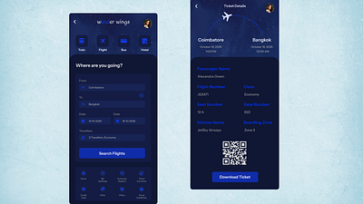 Day 24 - Boarding Pass 100dayschallenge boardingpass creative dasboard illustration travelapp ui uidesign uxdesign