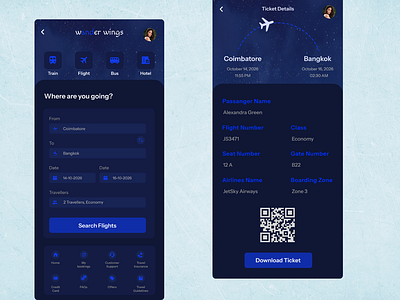 Day 24 - Boarding Pass 100dayschallenge boardingpass creative dasboard illustration travelapp ui uidesign uxdesign