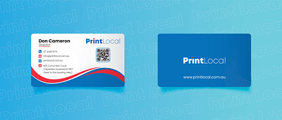 PrintLocal Business Card branding business card business identity company branding cr code generator design graphic design identity identity card c illustration logo my vector