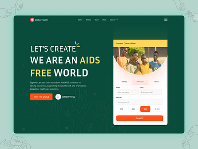 Donation Landing Page charity crowdfunding donate donation donation website fundraiser fundraising landing page shasanko das web design