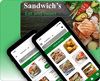 Sandwich's mobile app app logo ui