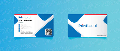 PrintLocal Business Card animation book logo branding bus design graphic design illustration logo ui ux vector