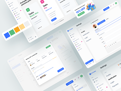 ProTasks || A Project Management SaaS Solutions product ui ux web website