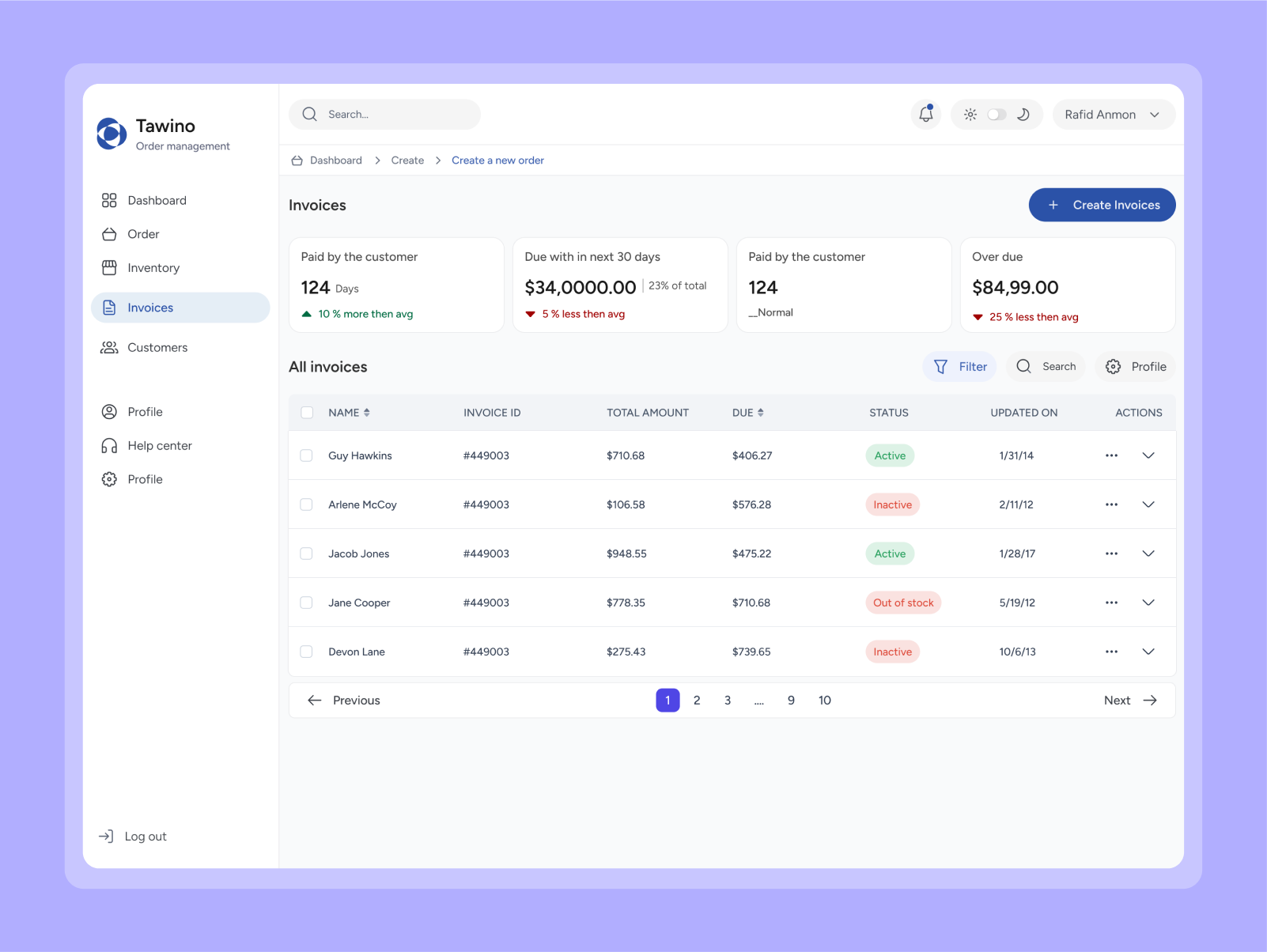 Example of Smart UX For Data Heavy Web Apps