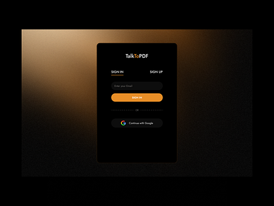 Ask your questions to PDF ask to pdf black design chat gpt chat gpt ui dark ui gemini ui orange orange and black orange design orange theme pricing card sifn in flow sign in sign up sign up flow talk to pdf