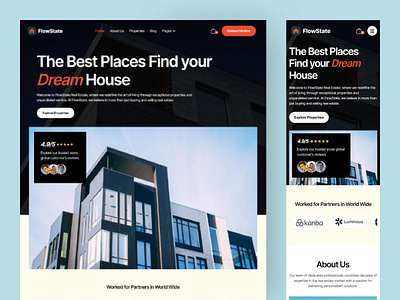 Real Estate Website Design e commerce landing page landing page mobile app mobile responsive product design real estate landing page realestate responsive design shopify shopify shop shopify store ui design ux design web app website desitn