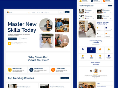 🌟 Edufy | Online Education Platform UI Design for E-learning🌟 online learning website