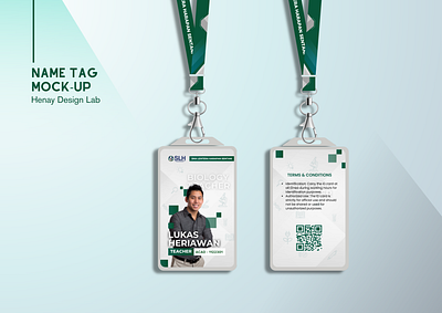 Nametag with Lanyard mockup branding canva deisgn graphic design nametagdesign office simpledesign visual visual design