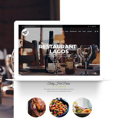 Restaurant Lagos - Proposed landing page concept UI app design design mobile app product design restaurantwebsite