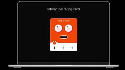 Interactive rating card animation design figma illustration prototype ratingcard ui ux vector