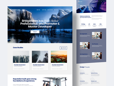 Bridgelanes - Real Estate Website app design design mobile app product design realestate ui webapp website