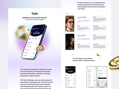 Simplified process for shared expenses - Case Study app design fintechapp mobile app payment paymentapp product design ui userinterface